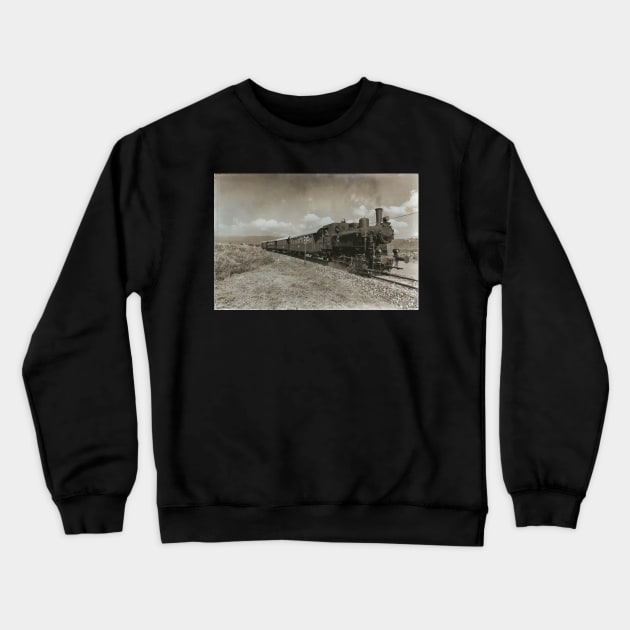 Steam Locomotive Railway Vintage Crewneck Sweatshirt by ernstc